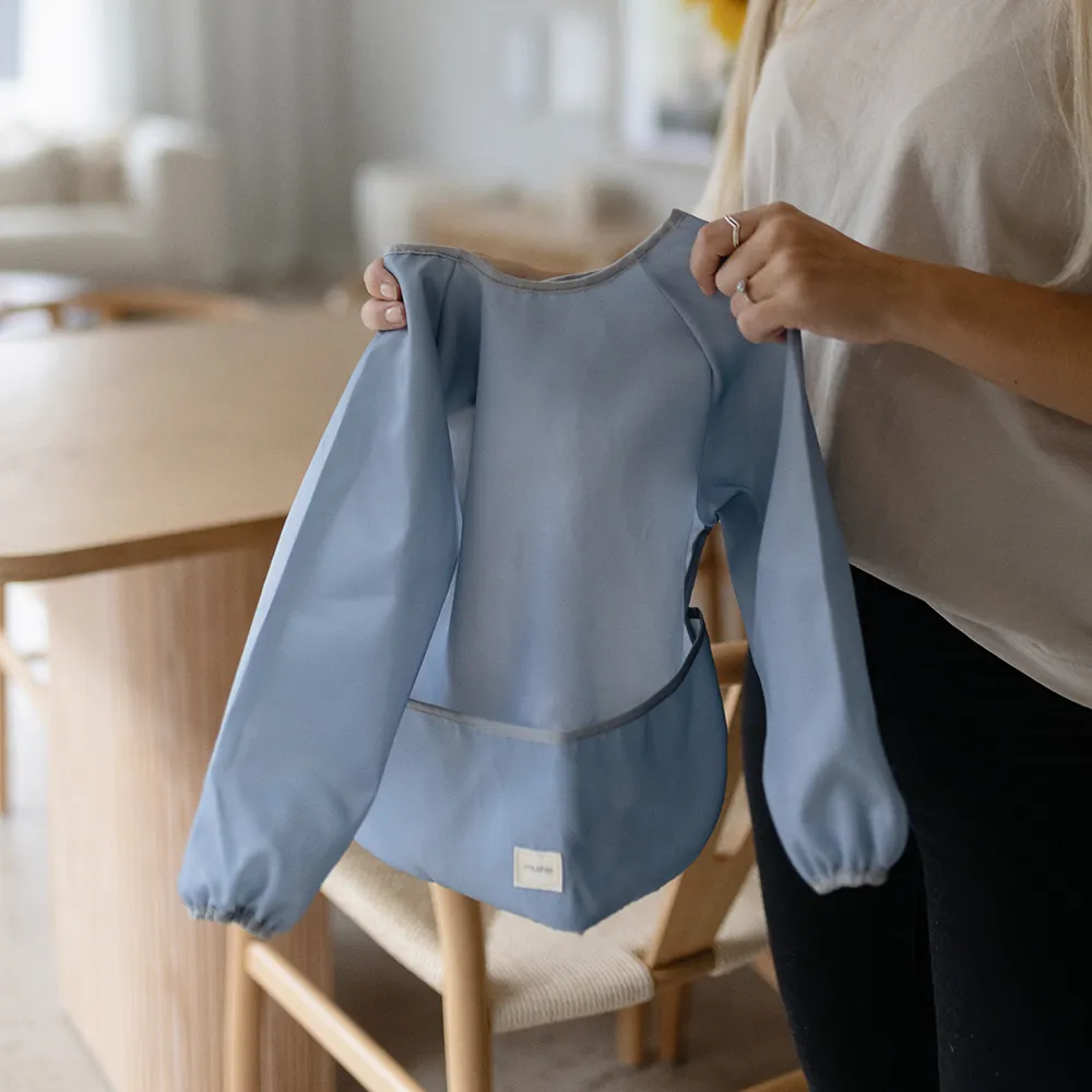 Mushie long sleeve bib