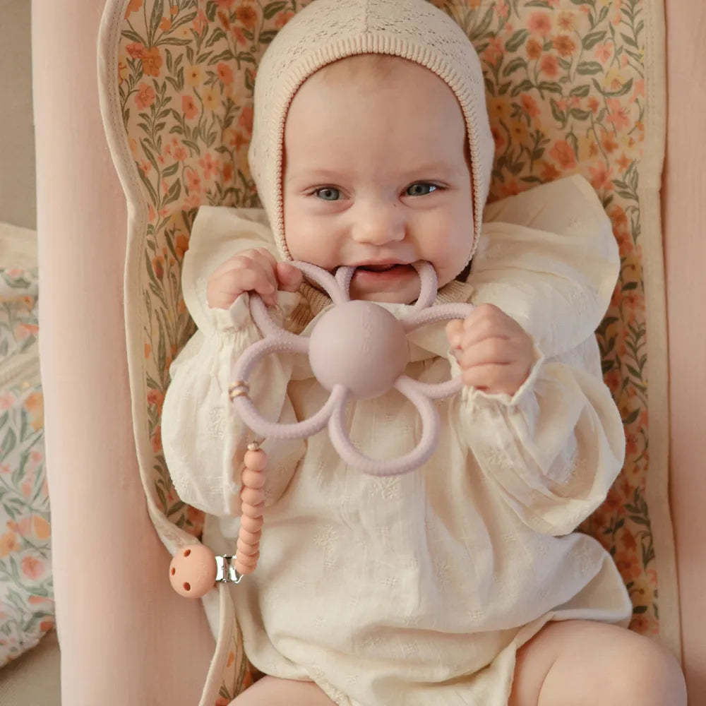 Mushie pacifier chain - Halo