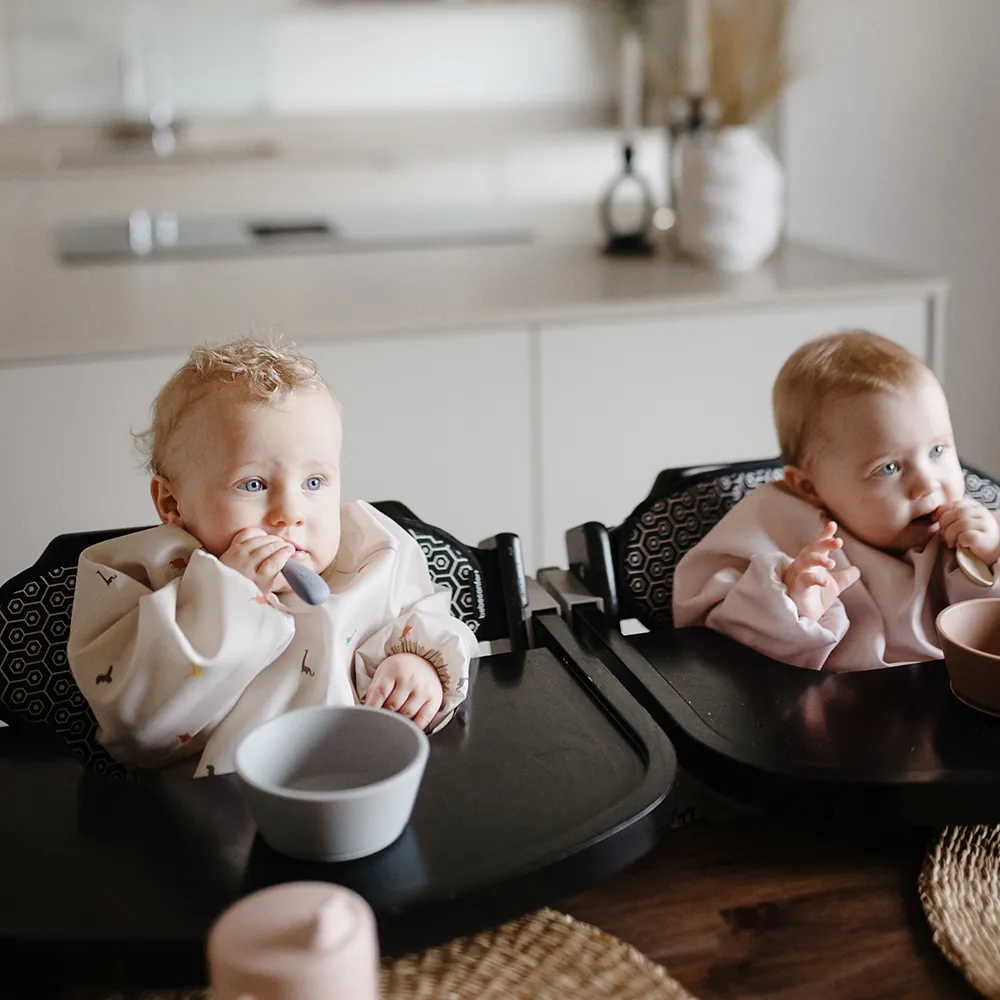 Mushie long sleeve bib