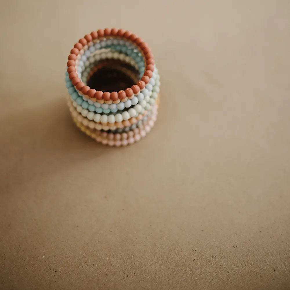 Mushie bite rings - Pearl bracelet - 3-pack