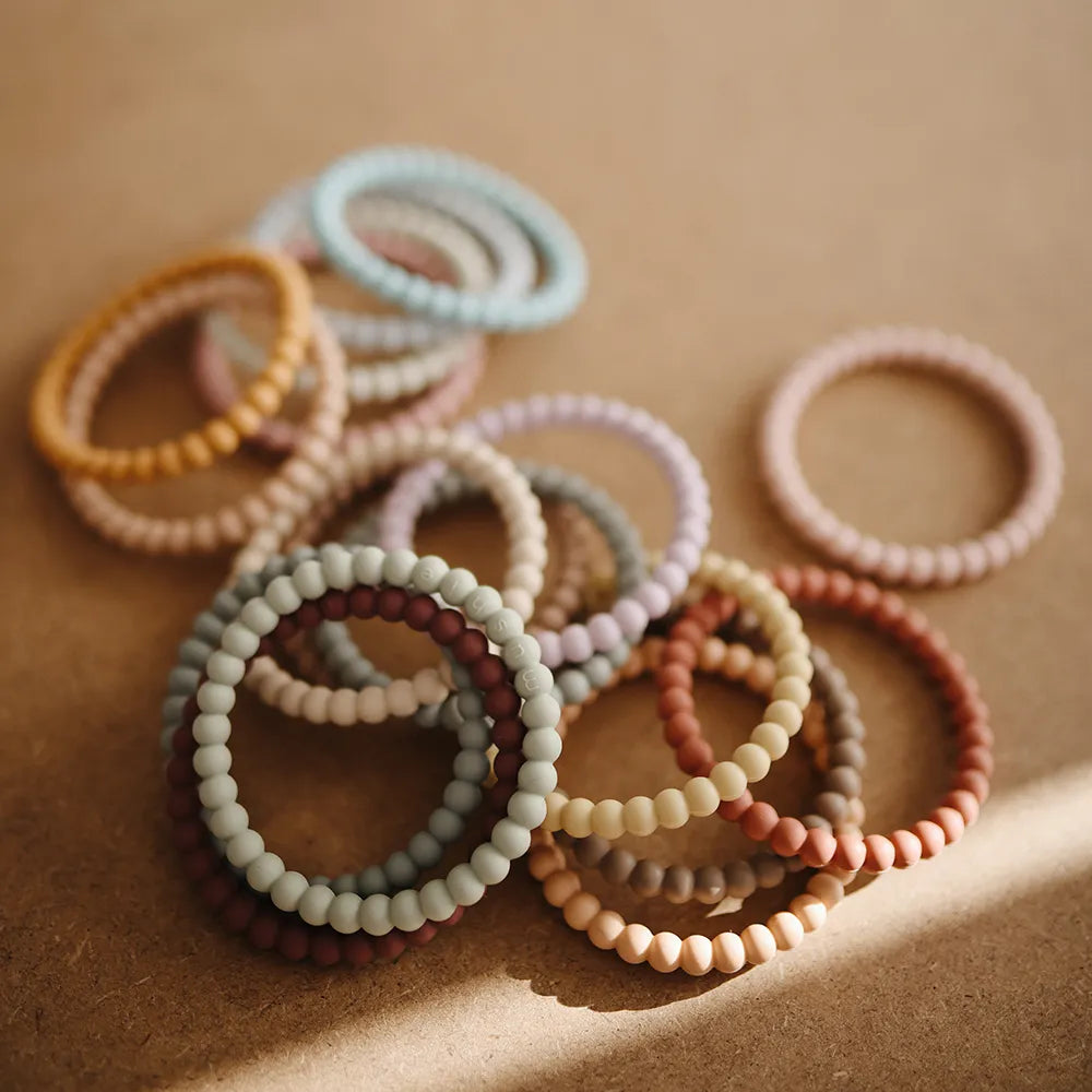 Mushie bite rings - Pearl bracelet - 3-pack