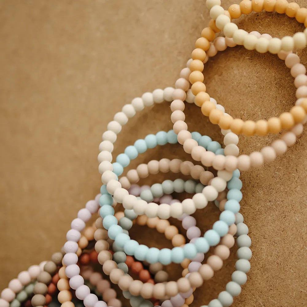 Mushie bite rings - Pearl bracelet - 3-pack