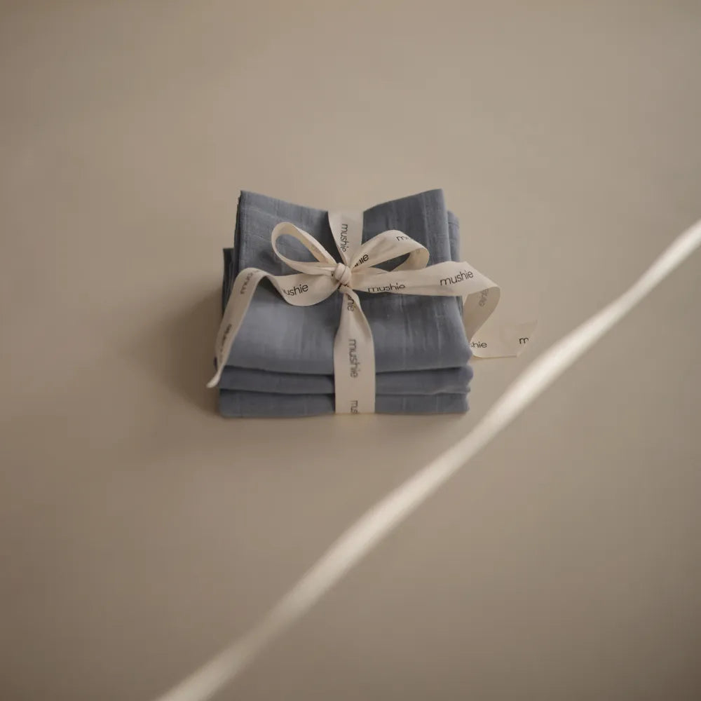 Mushie muslin cloth diapers - 3-pack