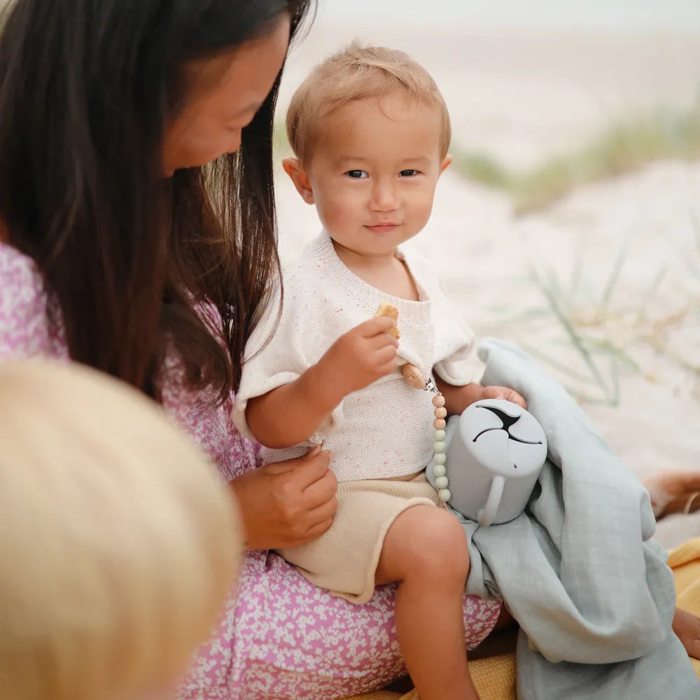 Mushie silicone snack cup