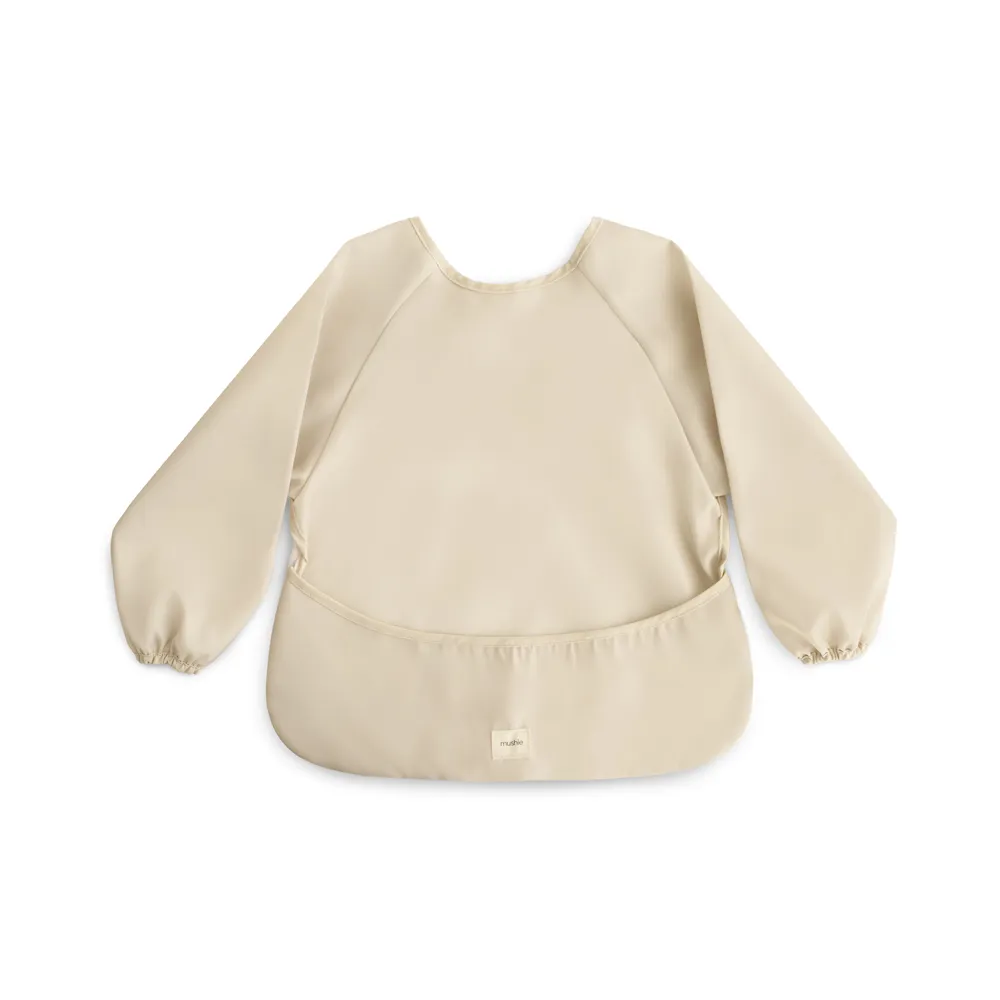 Mushie long sleeve bib