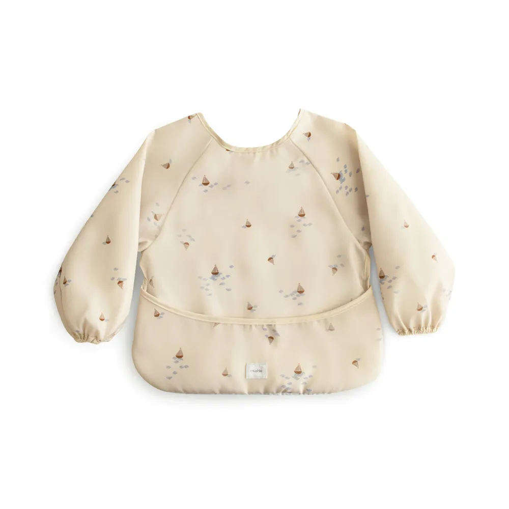 Mushie long sleeve bib