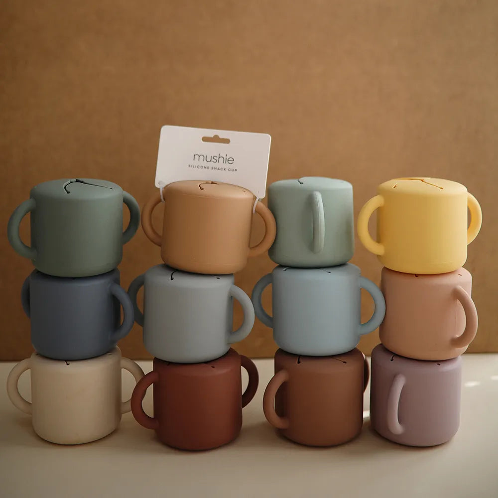 Mushie silicone snack cup