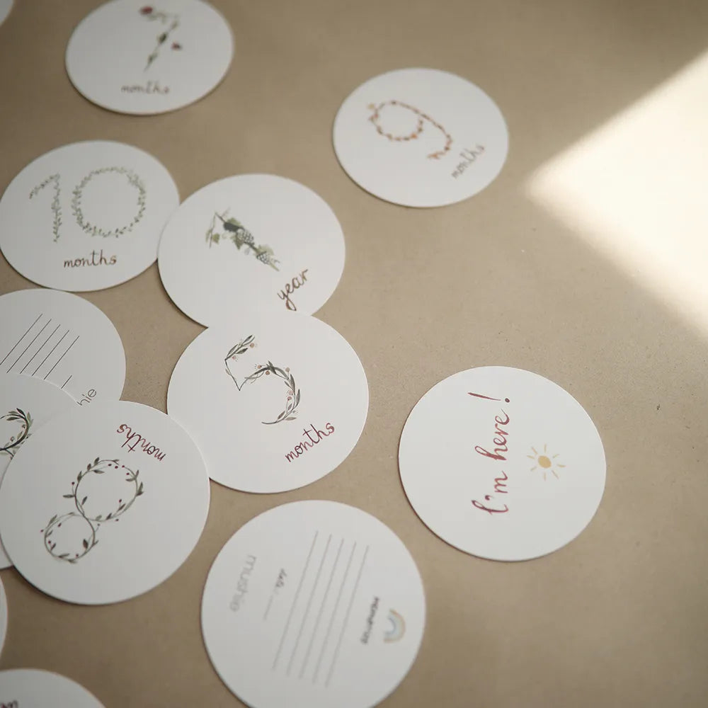 Mushie milestone card