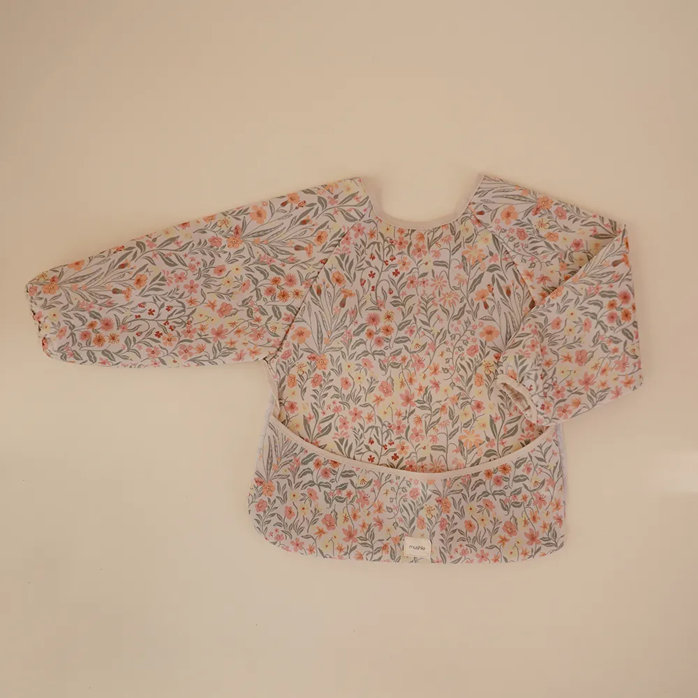 Mushie long sleeve bib