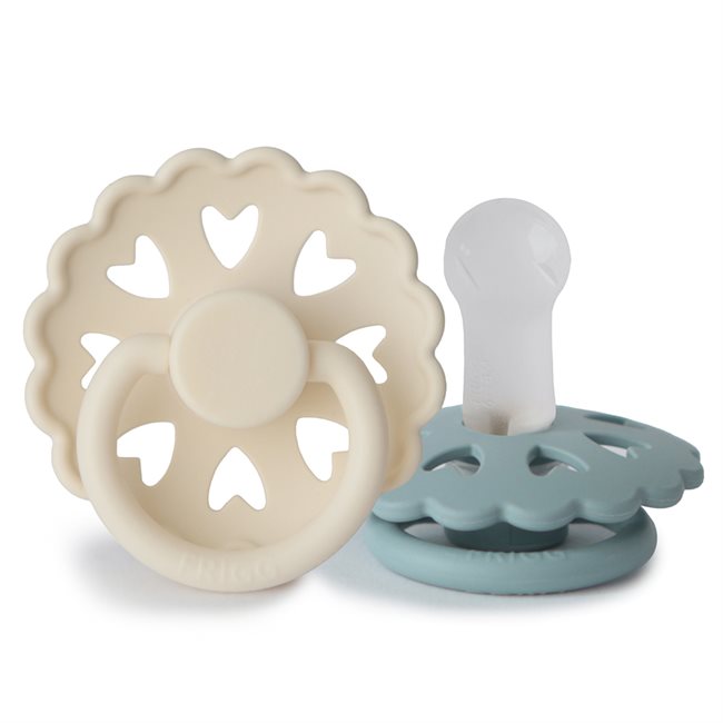 FRIGG Fairytale - Cream/Stone Blue - 2-pack