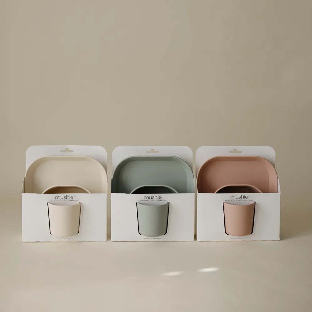 Mushie square dining set