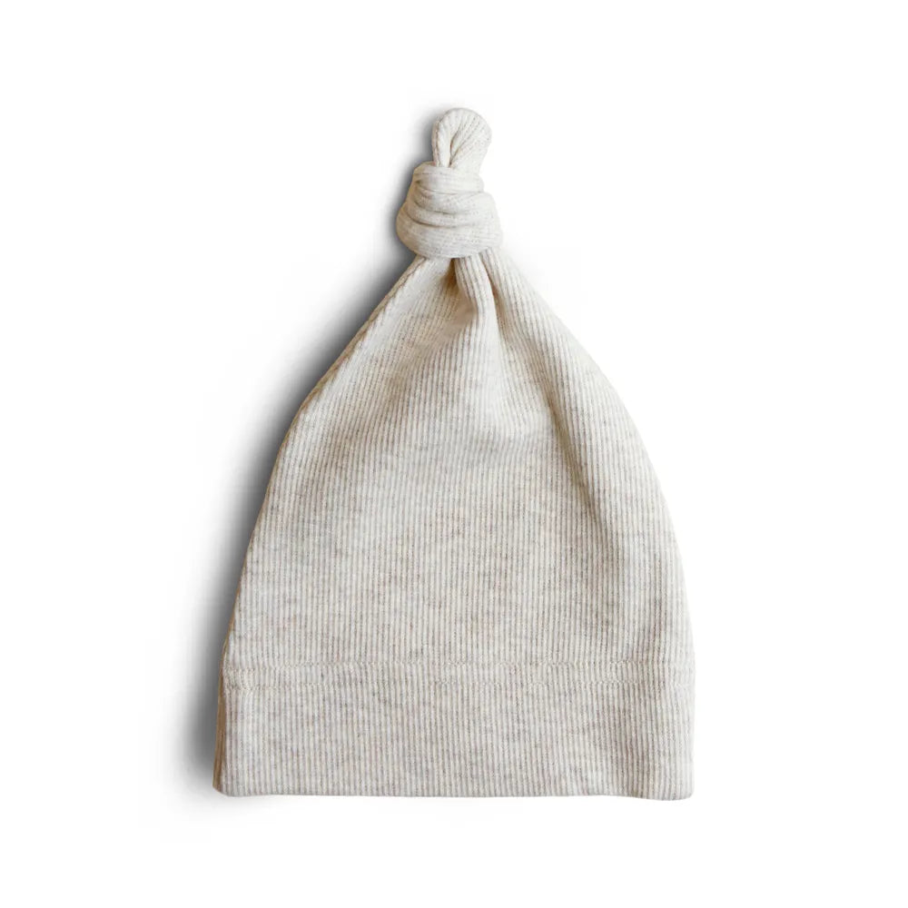 Mushie baby beanie hat