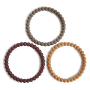 Mushie bite rings - Pearl bracelet - 3-pack