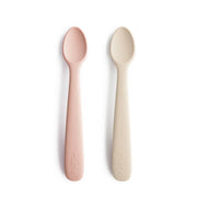 Mushie silicone baby spoons - 2-pack