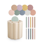 Mushie sorting toys - coins & tubes