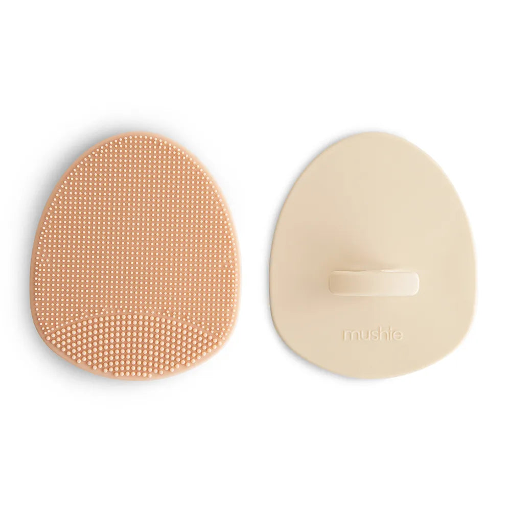 Mushie baby brushes in silicone - 2-pack