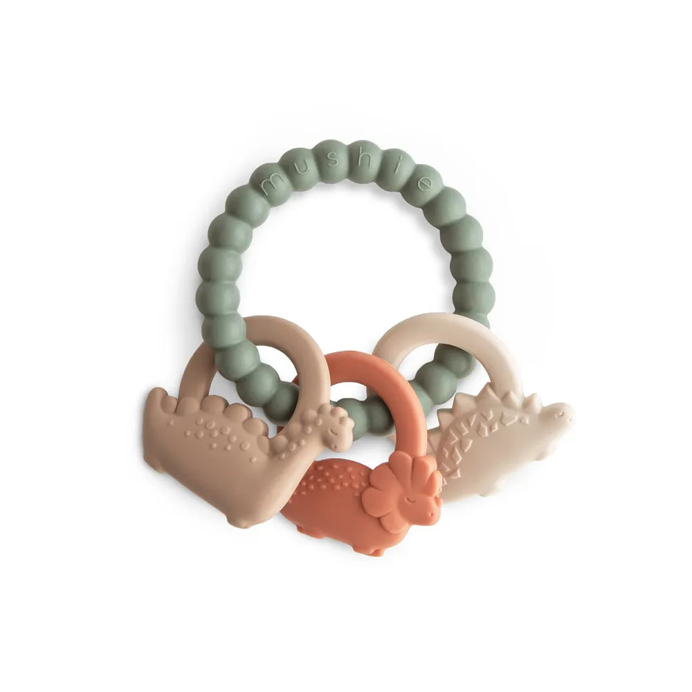Mushie teether with pendant