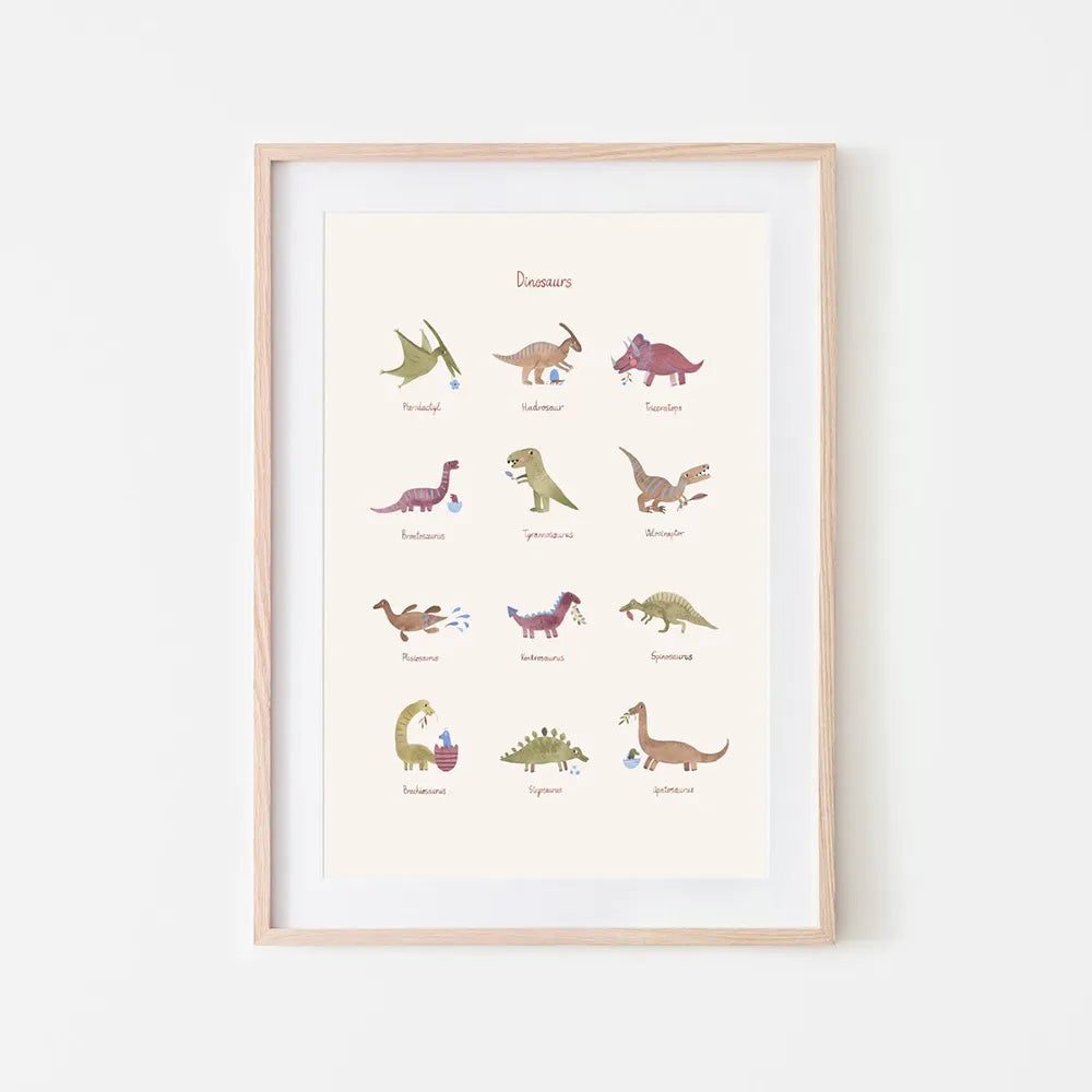 Mushie poster - Dinosaurs