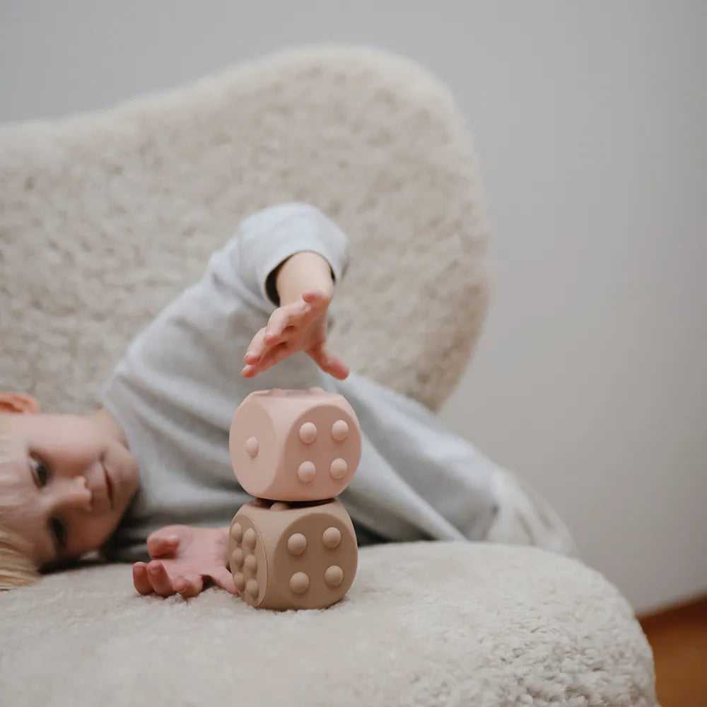 Mushie Sensory Toys - Dice, 2-pack