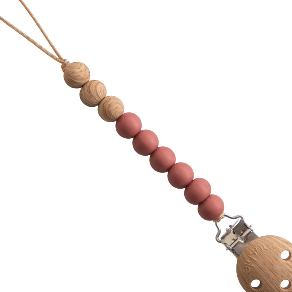 Mushie pacifier chain - Eva