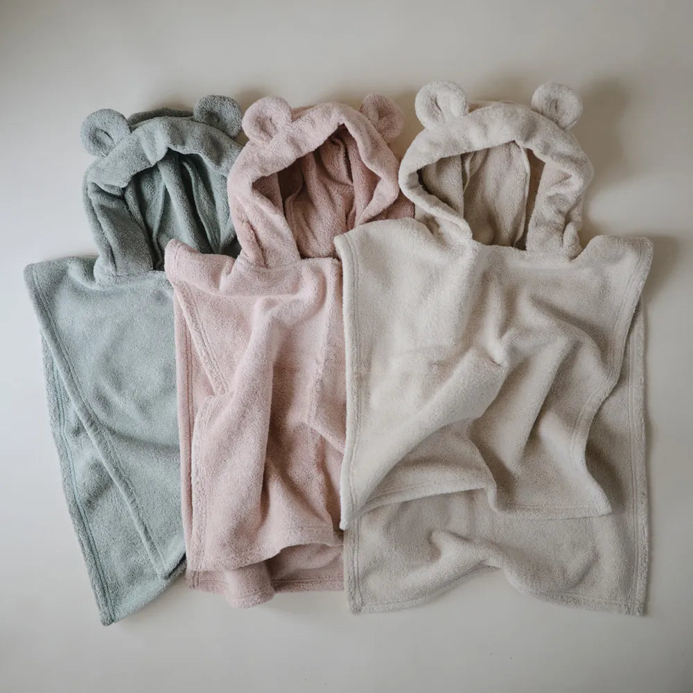 Mushie poncho towel - Bear