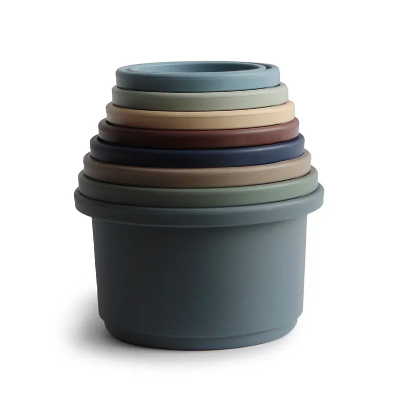 Mushie stackable cups