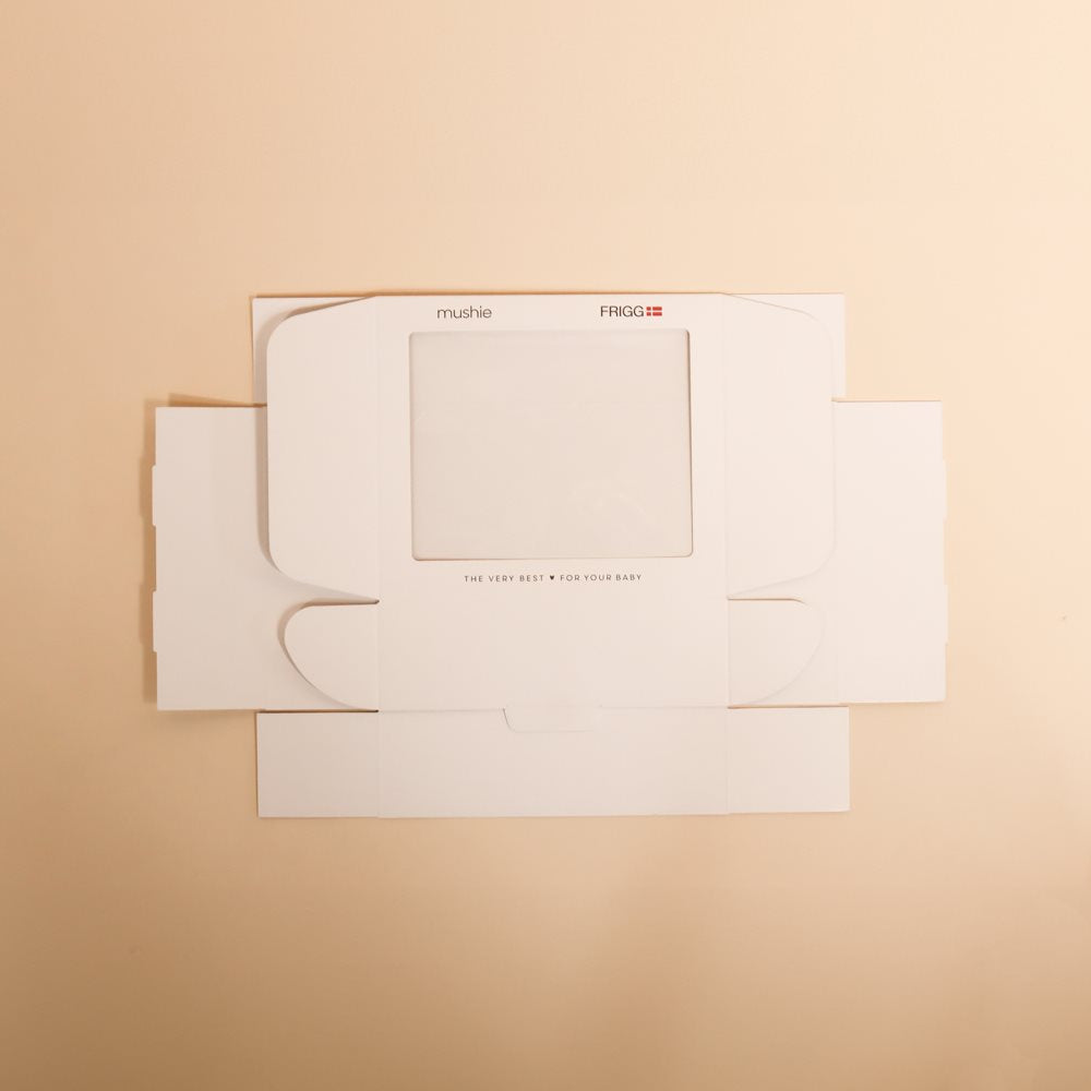 FRIGG and Mushie gift box with window