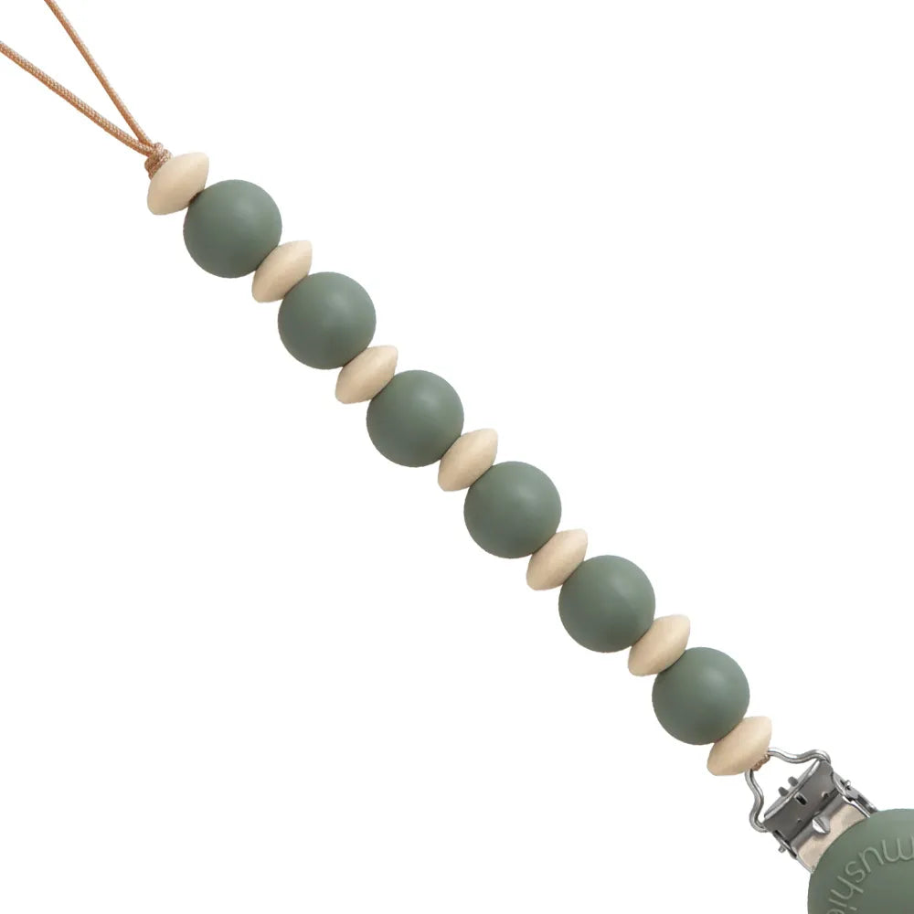 Mushie pacifier chain - Luna