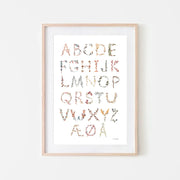 Mushie poster - Danish alphabet
