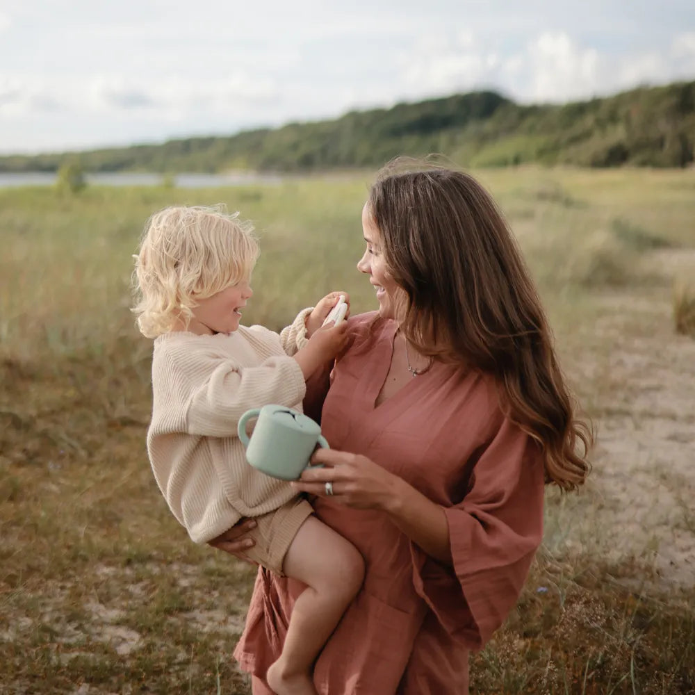 Mushie silicone snack cup