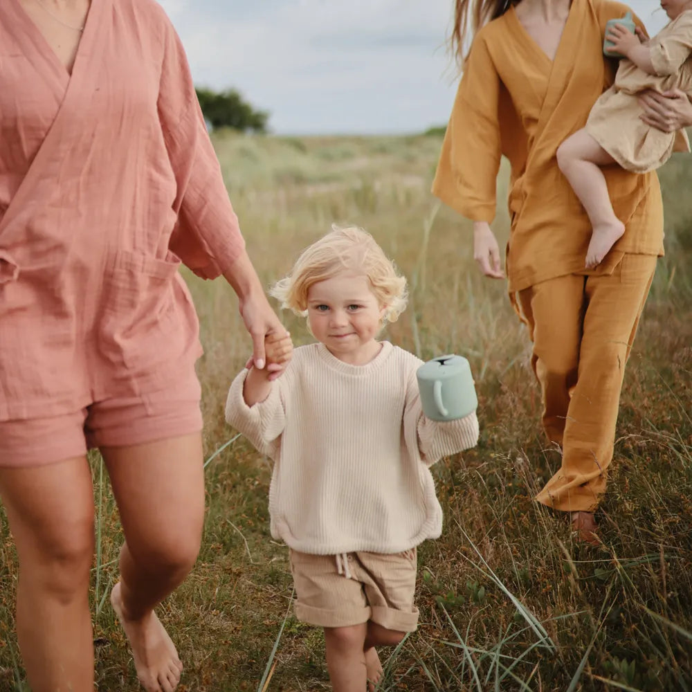 Mushie silicone snack cup