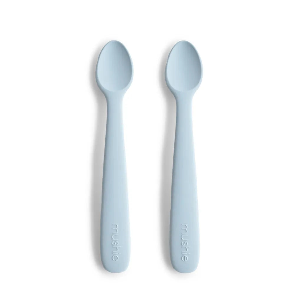 Mushie silicone baby spoons - 2-pack