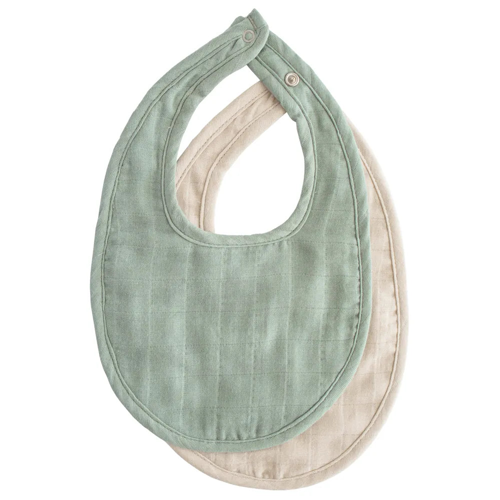 Mushie muslin bib - 2-pack