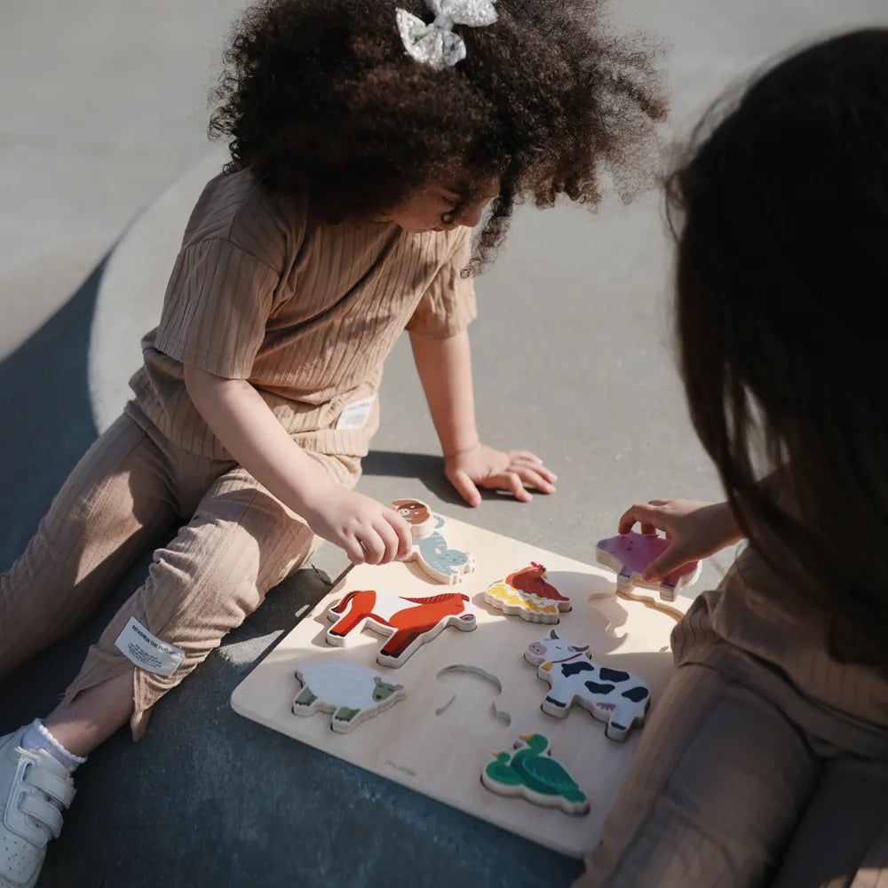 Mushie wooden puzzle