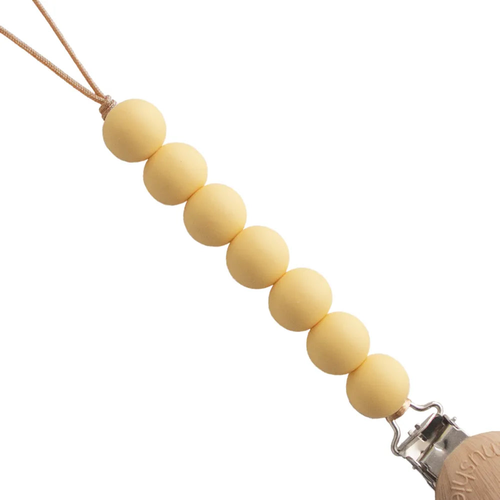 Mushie pacifier chain - Halo