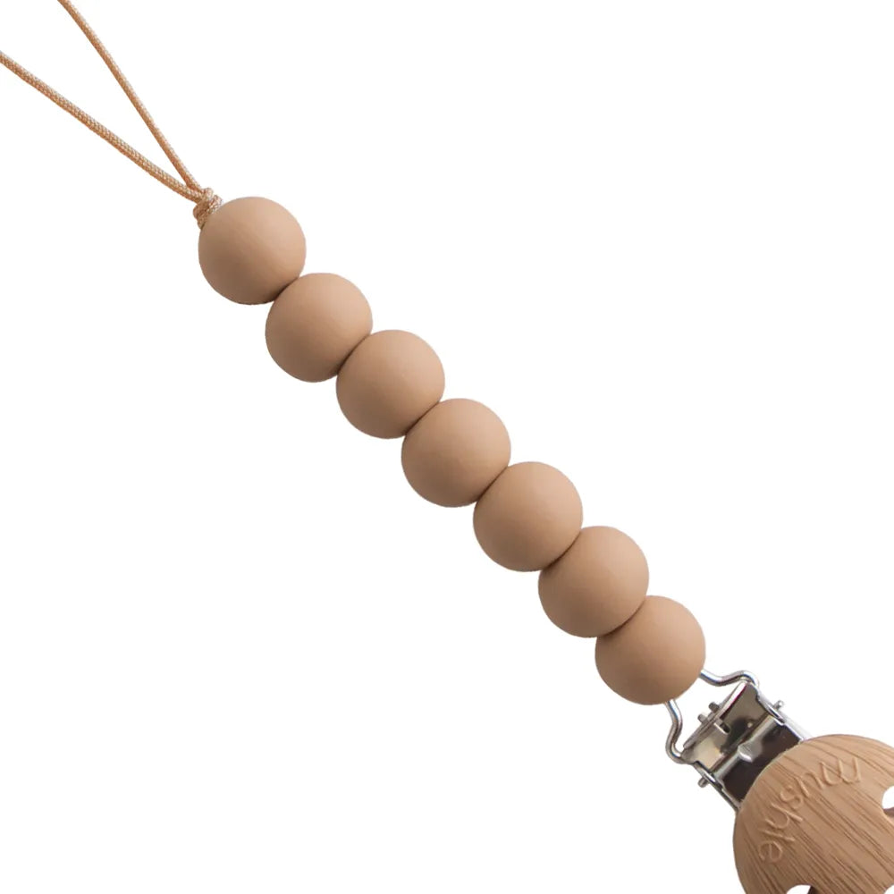 Mushie pacifier chain - Halo