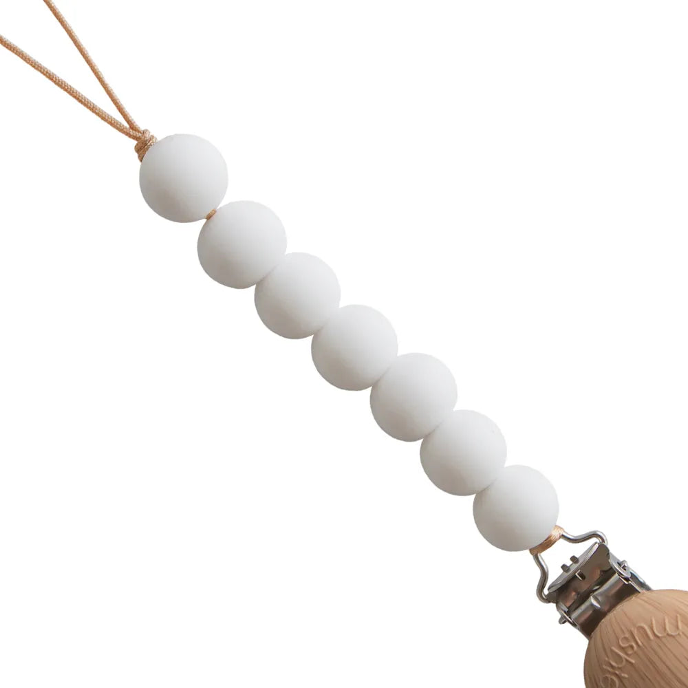 Mushie pacifier chain - Halo