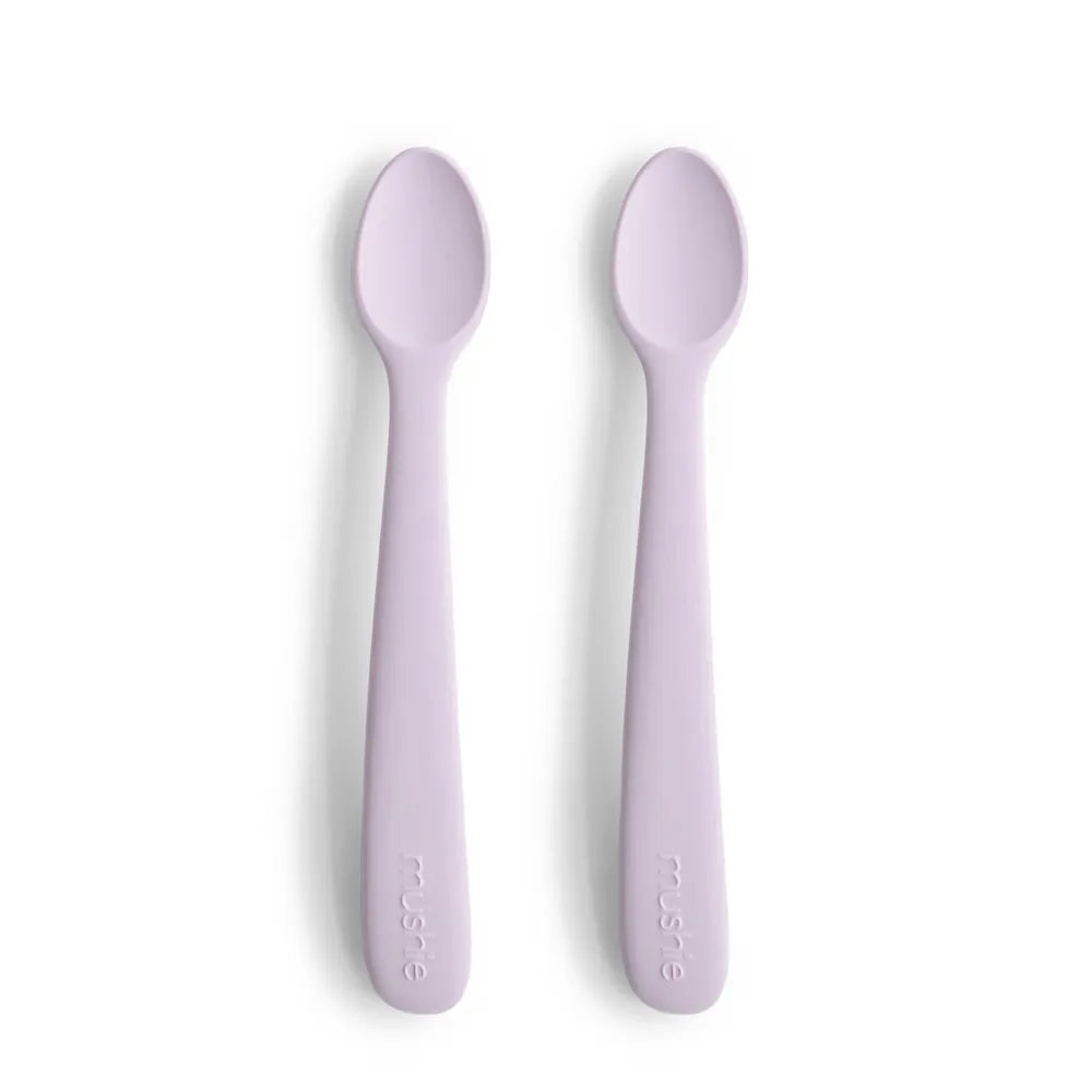 Mushie silicone baby spoons - 2-pack