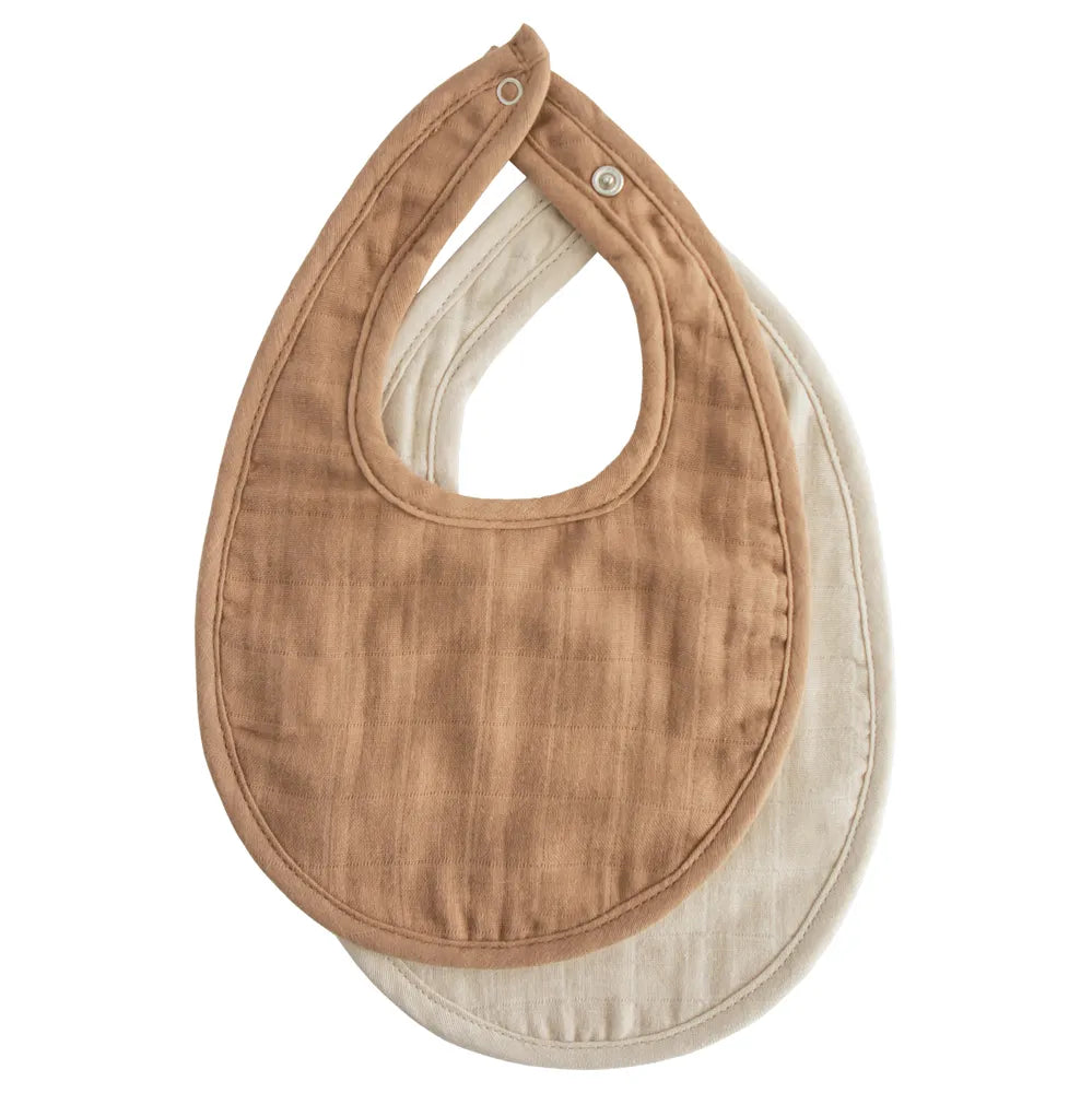 Mushie muslin bib - 2-pack