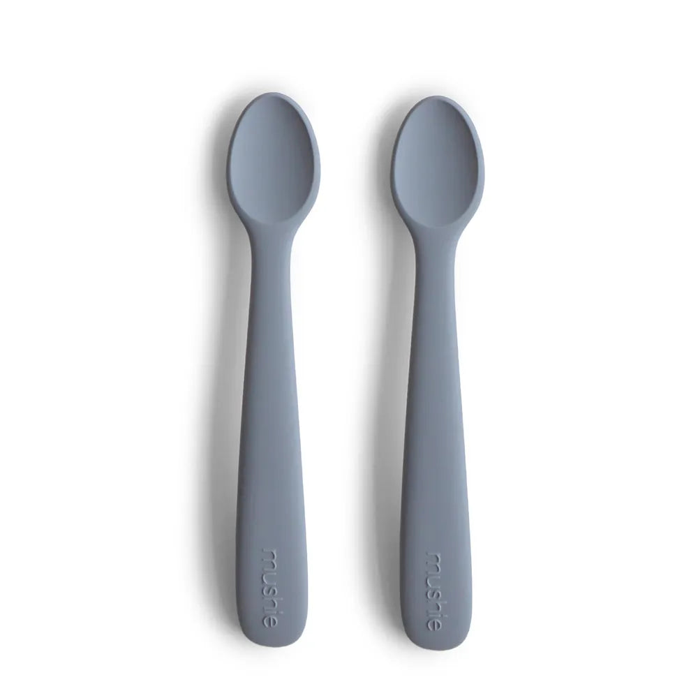 Mushie silicone baby spoons - 2-pack