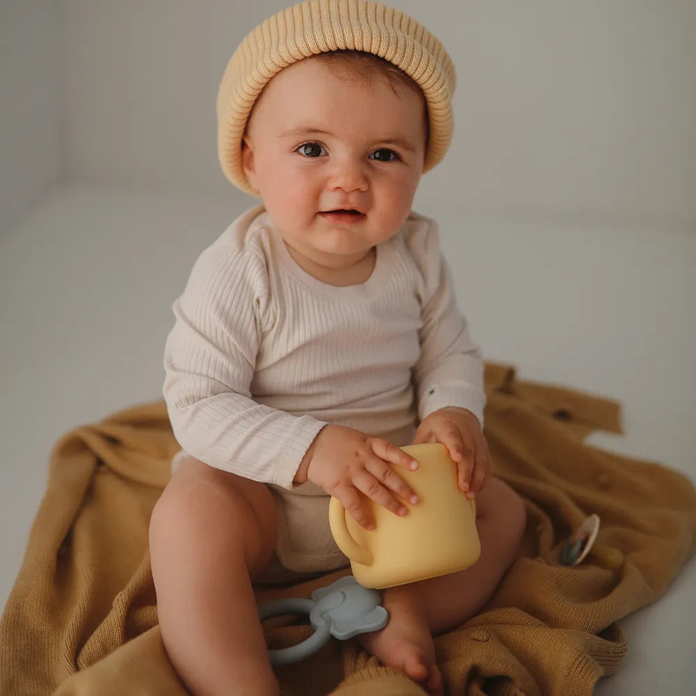 Mushie silicone snack cup