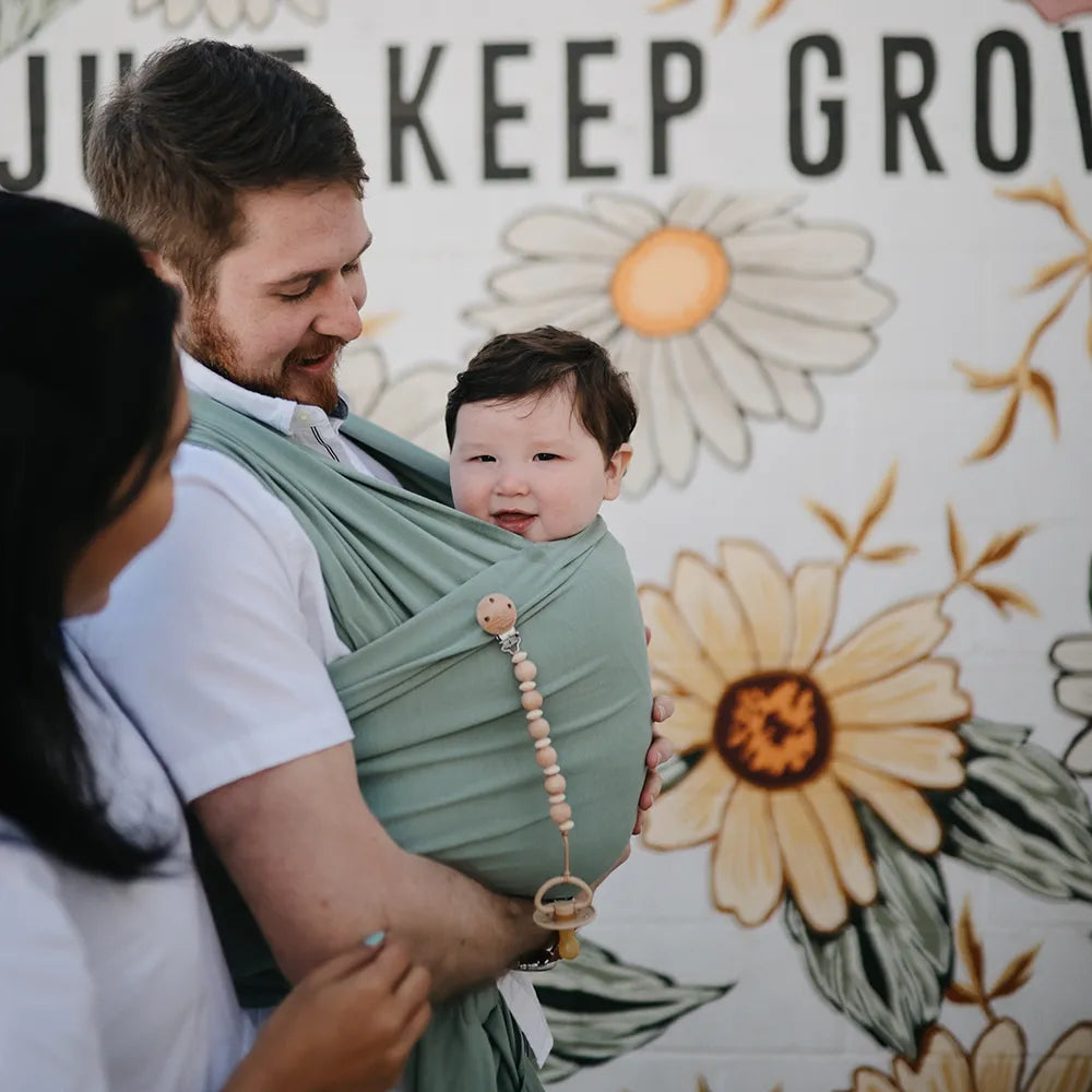 Mushie pacifier chain - Luna