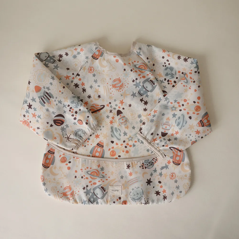 Mushie long sleeve bib