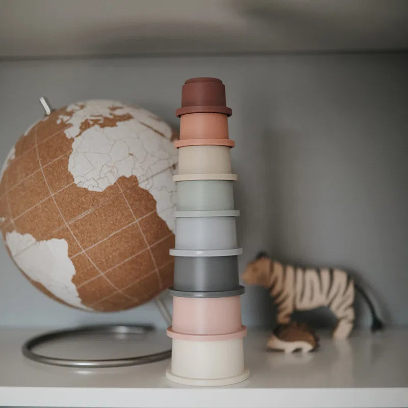 Mushie stacking cups