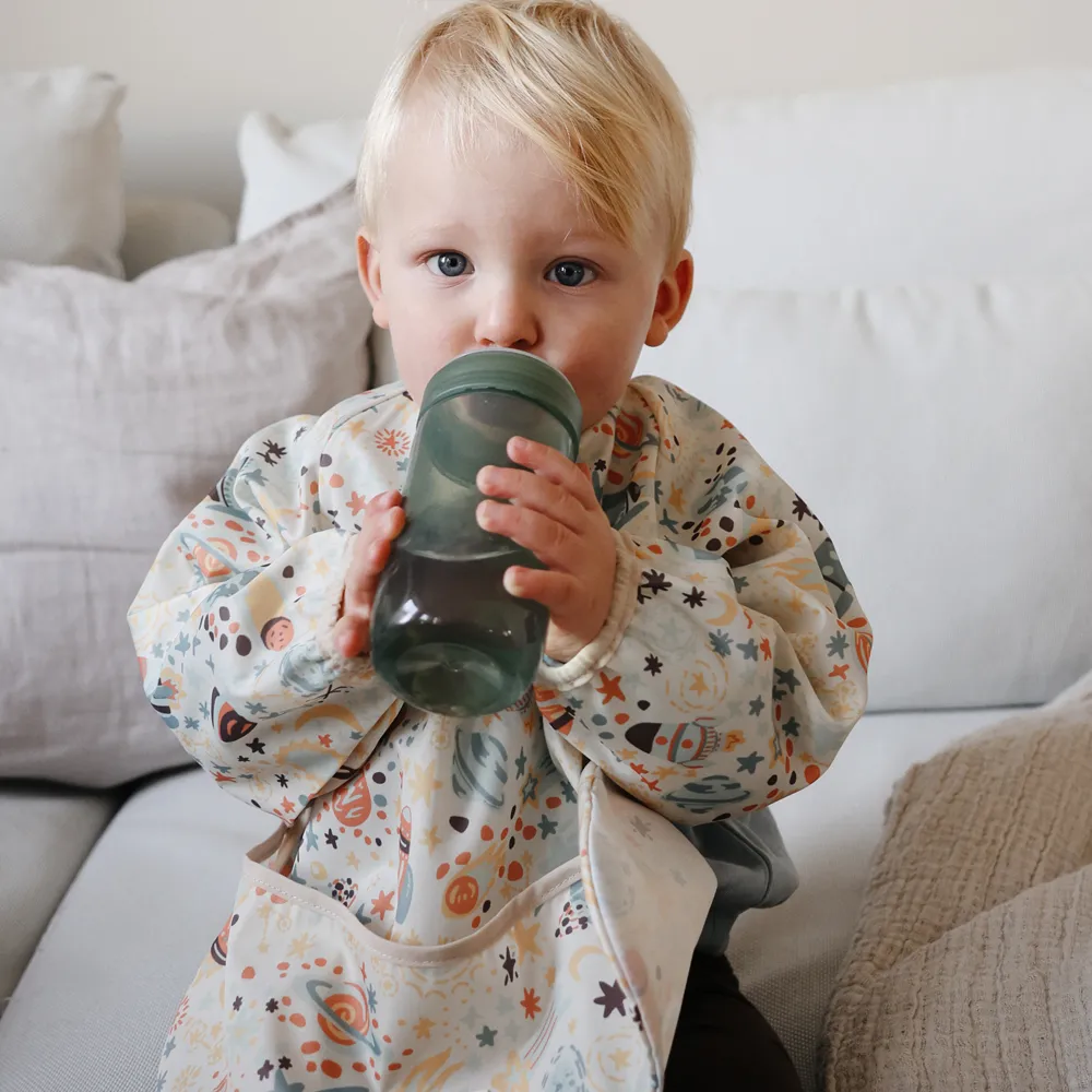 Mushie long sleeve bib