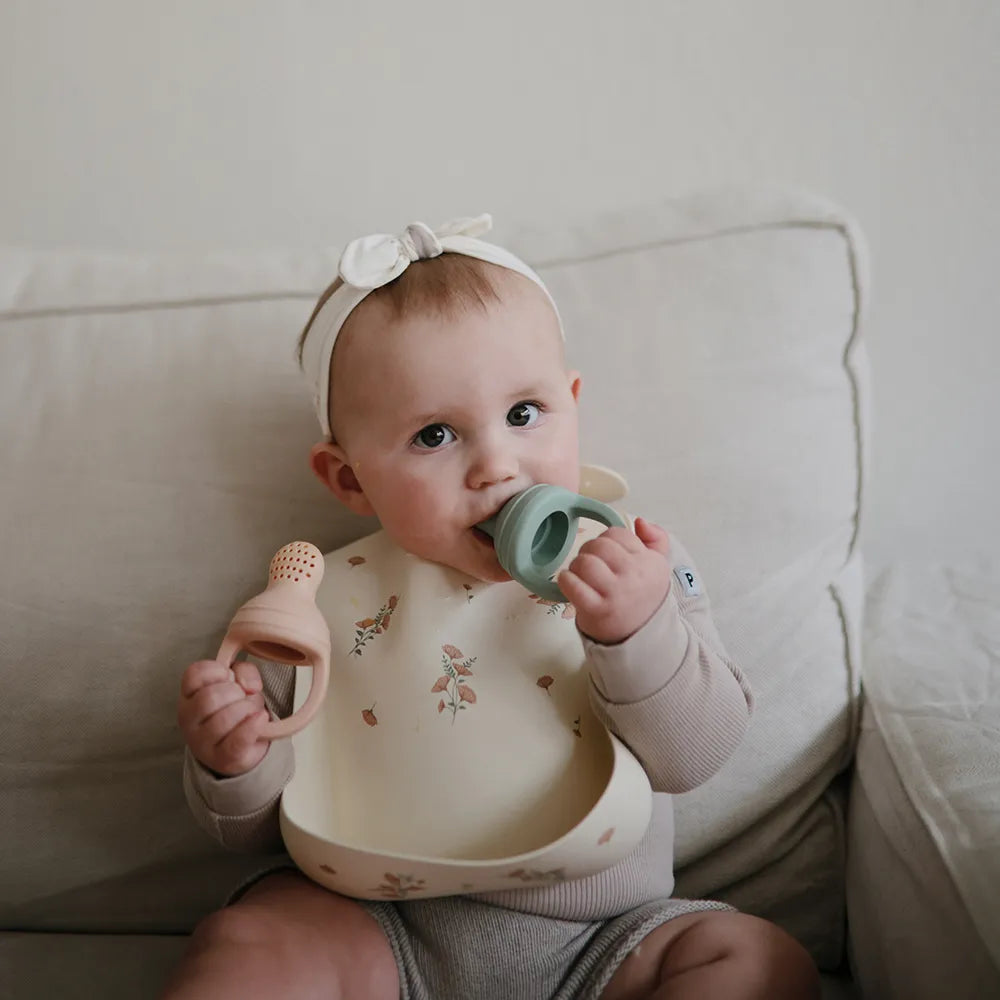 Mushie fruit pacifier - 2-pack