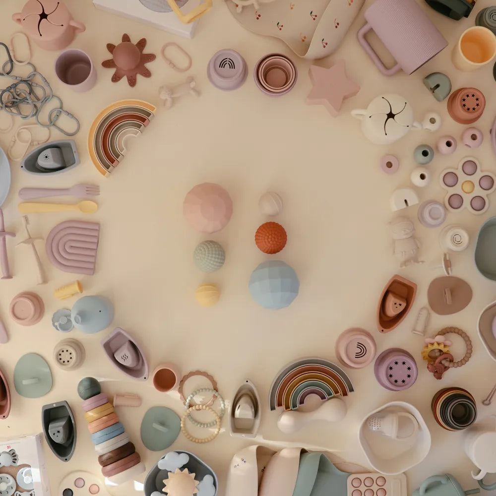 Mushie sensory toys set - 3 pcs.