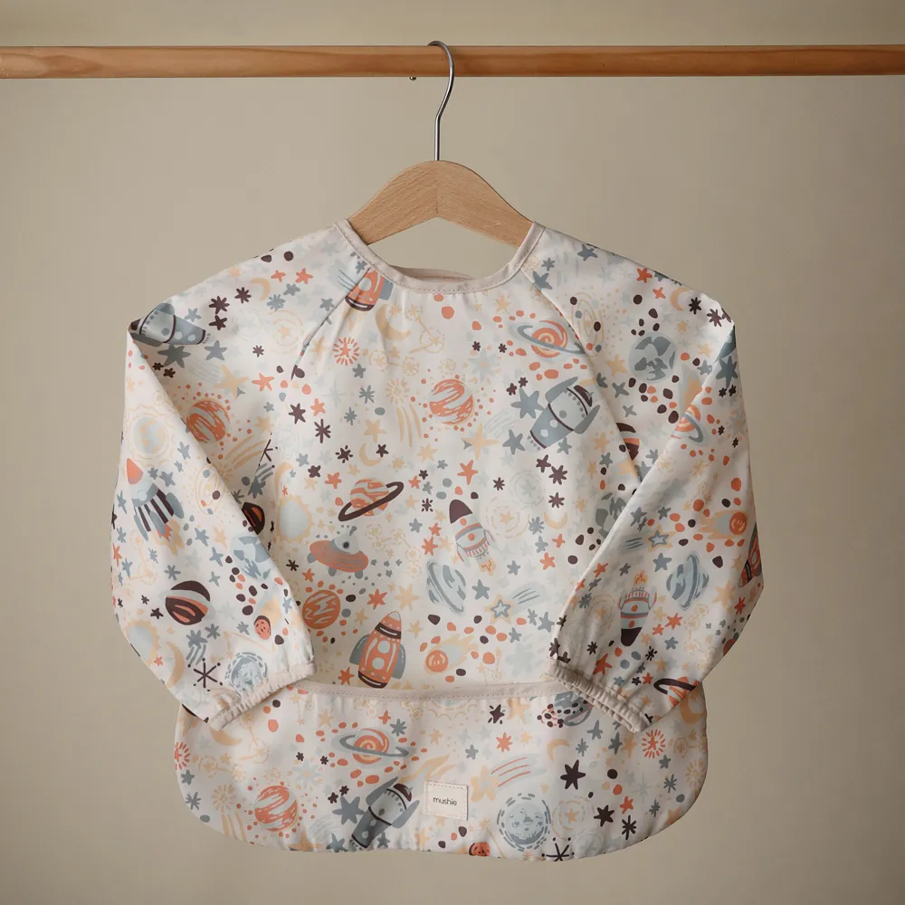 Mushie long sleeve bib