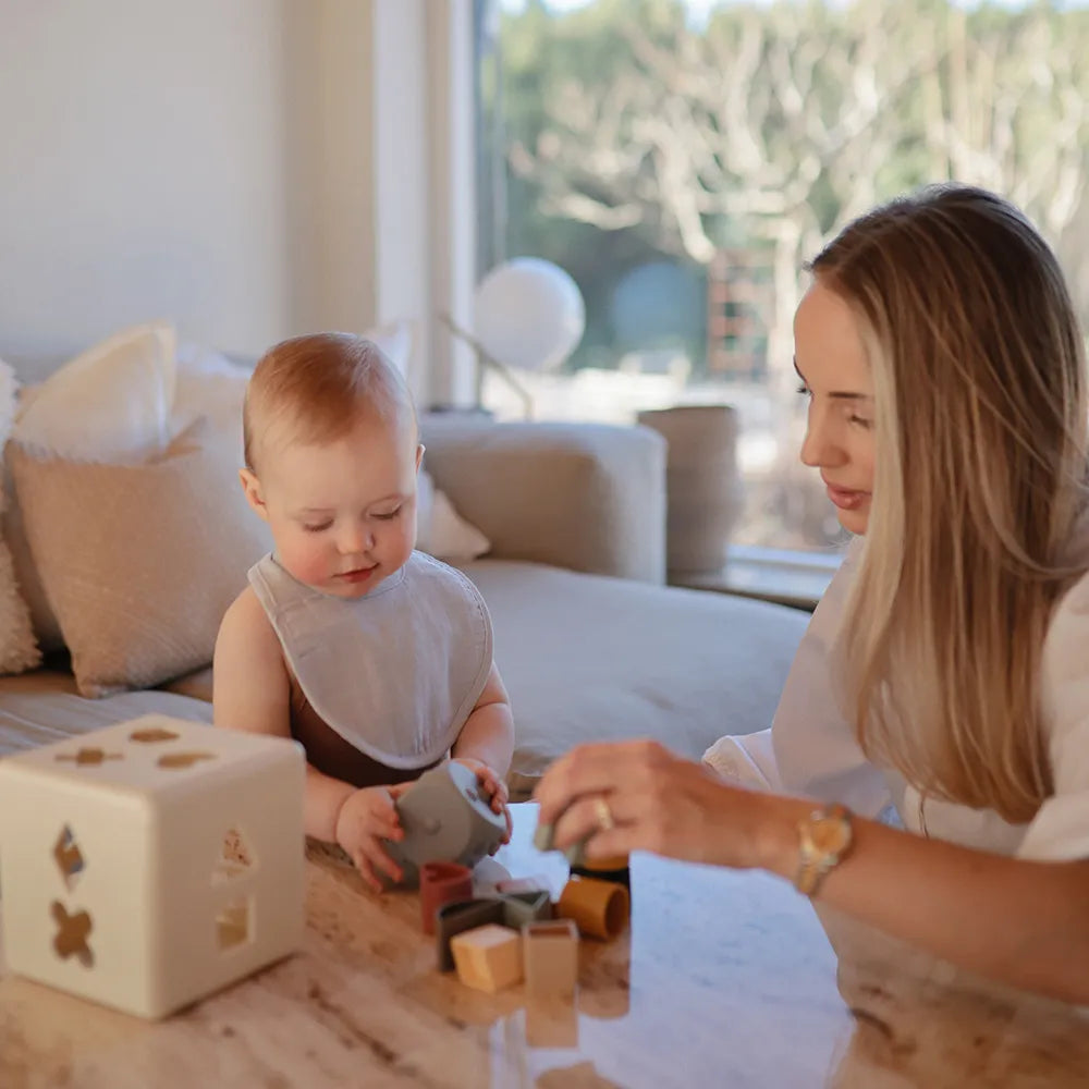 Mushie muslin bib - 2-pack