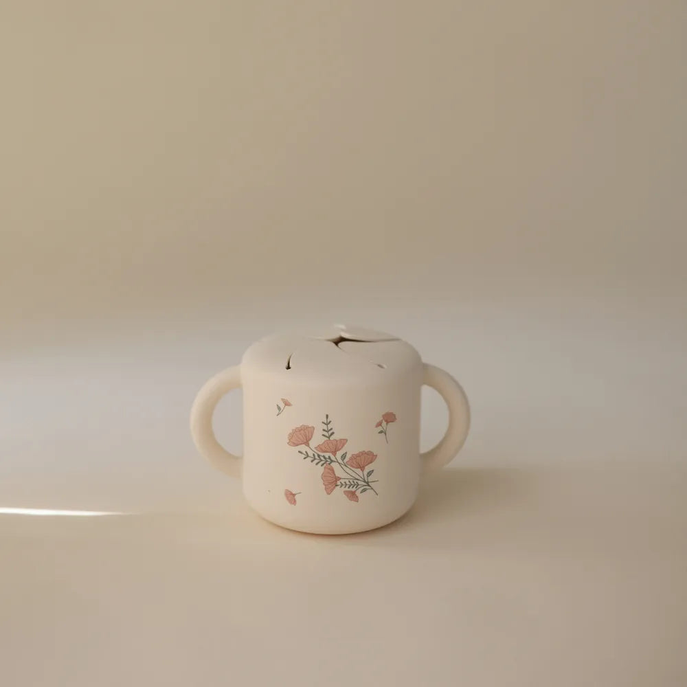 Mushie silicone snack cup